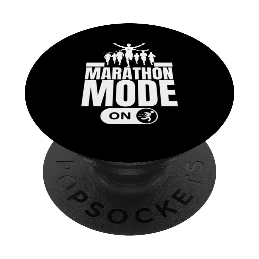 Marathon Mode On Funny Marathon Running PopSockets Swappable PopGrip