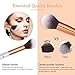 Makeup Brushes 10 Pieces Marble Makeup Brush Set with Makeup Brush Bag and Brushes Color Removal Sponge Professional Face Eyeliner Blush Contour Foundation Cosmetic Brushes for Powder Liquid Cream