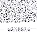 Quefe 1200pcs Beads Kit Letter Beads Acrylic Alphabet and Number Cube Beads with 2 Rolls Elastic Crystal String Cord for Jewelry Making, DIY Bracelets, Necklaces and Key Chains