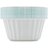 Chantal 8oz Stackable Ramekin, Set of 6, Aqua decal (93-RMM08/6 BD)