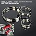 Gplus Silicone Radiator Coolant Hose Kit Clamps Compatible With Suzuki LTZ400 LTZ 400 Red