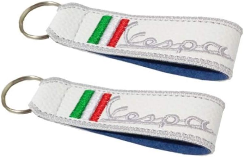 Vespa double sided lanyard keychain white (1 pc.)