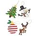 10,000-Piece Holiday Fuse Bead Kit for DIY Xmas Ornaments - 8 Unique Christmas Designs w Peg Boards, Tweezers, Ironing Papers - Great for Homemade Ornaments, Holiday Classroom Parties Family Activity