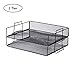 Paper Trays - 2 Tier Stackable Letter Trays - Metal Mesh Desktop Organizer, Office Organizer by Delifox