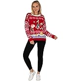 Blizzard Bay Women's Crew Neck, Long Sleeve, Ugly Christmas Sweater