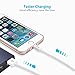 [Apple MFi Certified] OLALA 3.3 Feet Lightning USB Cable Sync and Charging Cord for iPhone, iPad, iPod (White)
