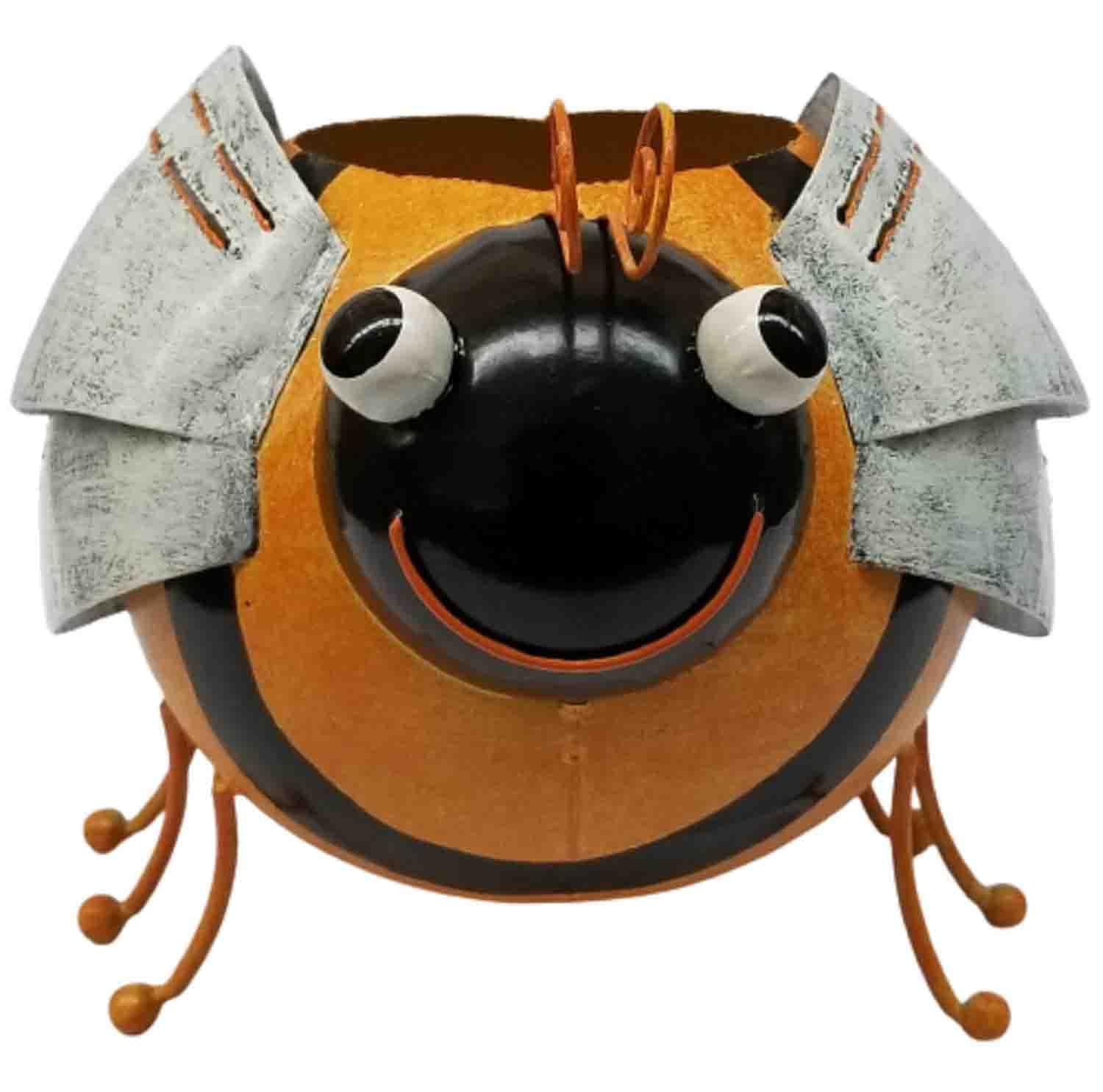 SK Style Metal Plant Pot - Garden Bumblebee Planter