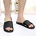 Jiyaru Unisex Anti-Slip Home Shoes Bath Slipper Indoor Slipper Black 40 US7.5