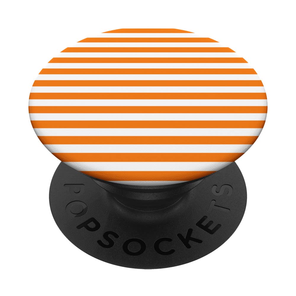 Wide Dark Orange Cabana Tent Stripe PopSockets Swappable PopGrip