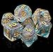 HD Dice DND Polyhedral Dice RPG Dice for Dungeons and Dragons,Pathfinder,MTG,D&D,Role Playing Games Black Blue Transparent Dice with Color Changing Glitter