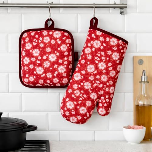 Luva Térmica para Cozinha + Pegador Térmico Anticalor | Proteção para Forno, Airfryer e Churrasqueira | Resistente ao Calor, Antiderrapante, Confortável e Qualidade Premium