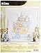 Bucilla Stamped Cross Stitch Crib Cover Kit, 34 by 43-Inch, Noah's Ark