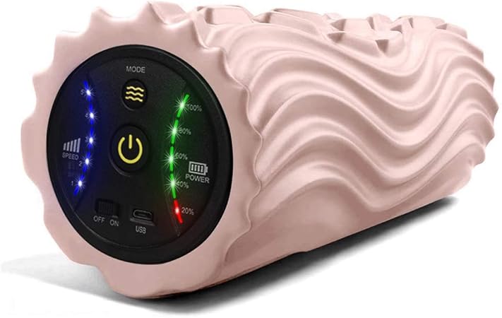 Amazon Usb充電式電動フォームローラー 振動筋膜マッサージポール リリースストレッチ5段階振動速度可調整 日本語取扱説明書付き Aqonsie フォームローラー