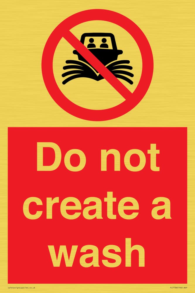 Do not create a wash Sign - 200x300mm - A4P