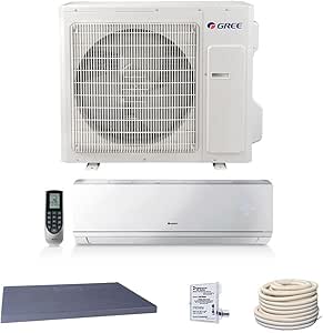 Gree 24 000 Btu 20 Seer Vireo Wall Mount Ductless Mini Split A C Heat Pump 208 230v Built In Wifi Comfort Value Kit Home Kitchen Amazon Com