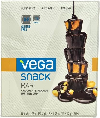 Vega Snack Bar Chocolate Peanut Butter Cup -- 12 Bars