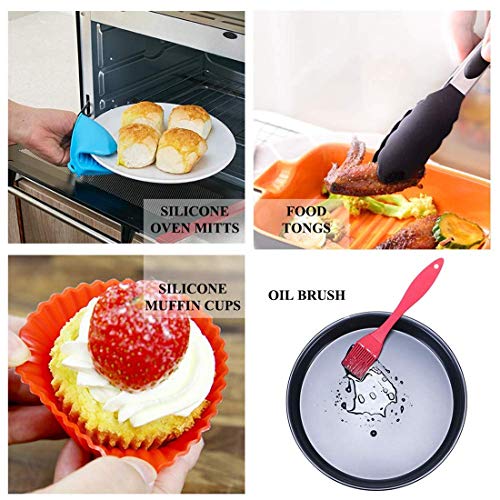 ACECAR 7inch 15Pcs Air Fryer Accessories with Recipe Cookbook for Growise Phillips Cozyna Fits All 3.5QT - 5.8QT Air Fryer, 7in Deep Fryer Accessories 13 Set - Thumbnail 3
