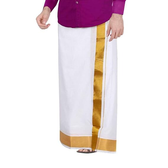 cotton Men's Cotton Pocket Dhoti