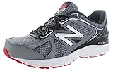 New Balance Men's M560V6 Running Shoe, Grey/Black/Red, 10 D US