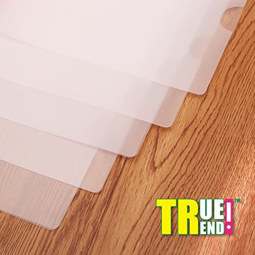 TRUETREND Heavyweight Plastic Report Cover | Standard Sliding Bar Translucent Design – Project File, Resume and Presentation Protector – Perfect for School and Office + Bulk Pack of 5 in 5 colors - Thumbnail 6