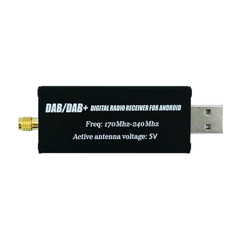 DAB/DAB+ USB Adapter, XISEDO DAB Dongle im Auto DAB Digital Radio Empfänger DAB USB 2.0 Stick mit DAB Autoantenne für Android