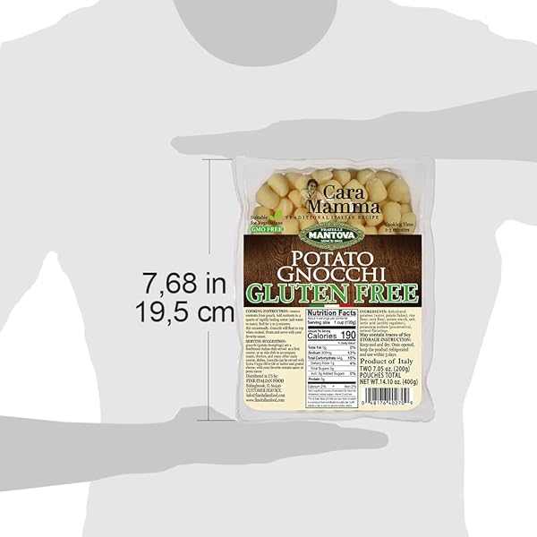 MANTOVA GLUTEN-FREE POTATO GNOCCHI, 14.10OZ, PRODUCT OF ITALY (PACK OF 2)