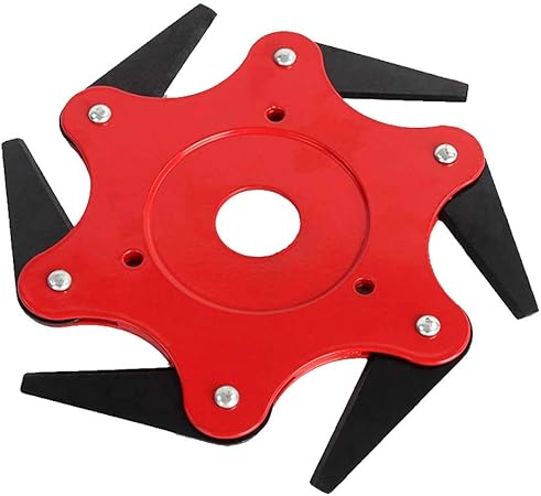 steel trimmer head universal lawn mower trimmer head 6 steel blades razors