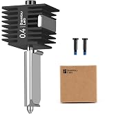 Bamboo Original A2L,A1 Mini,A1 Stainless Steel Hotend with 0.4mm Nozzle | All Metal Extruder Durable Print Head for Bambu Lab 3D Printer, Hardened Steel Nozzles for PLA PETG ABS ASA Filaments