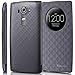 GreatShield Quick Circle Case Compatible with LG G4, Shift LX Slim Leather Flip Case View Window Cover with Sleep/Wake Function (Metallic Gray)