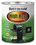 Rust-Oleum 7778502 Specialty High Heat Protective Enamel, Satin BBQ Black, 1-Quart