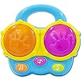 Portable First Bongo Drums - Educational Toy for Music Learning and Entertainment for Ages 9 Months to 4 Years