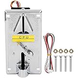 Comparable CPU Coin Acceptor Program Control Electroplating Panel Coin Selector with Flip Cover for Arcade Game Machine(#1)