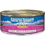 Natural Balance Original Ultra Whole Body Health Chicken, Salmon & Duck Formula Wet Cat Food, 6-Ounce Can (Pack Of 24)