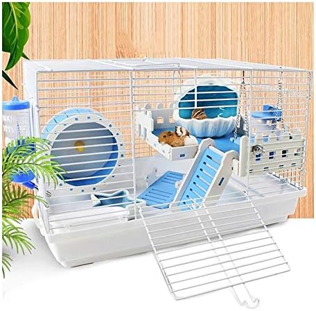 透明なハムスターケージ 小動物ケージ 飼育ケージ ハムスターケージ特大ハムスターケージダブルヴィラパッケージハムスターはハムスターケージハムスター の巣おもちゃキングデラックスヴィラセットのハムスターケージ用品ポータブル小柄生息地 Color Blue Ospacp Org Ar