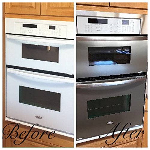 "Like" Contact Paper Refrigerator Cover SATIN FINISH Stainless Steel