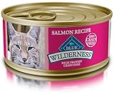 Blue Wilderness Adult Grain Free Salmon Pate Wet Cat Food 5.5-Oz (Pack Of 24)