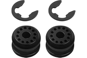 Lyxheth 2PCS Car Transmission Shift Linkage Grommet Bushing, Shift Cable Bushing, Car Transfer Case Shift Linkage Bushing Grommets with E-clips, 68078975AA 68078974AA Shift Linkage Repair Kit for Ram