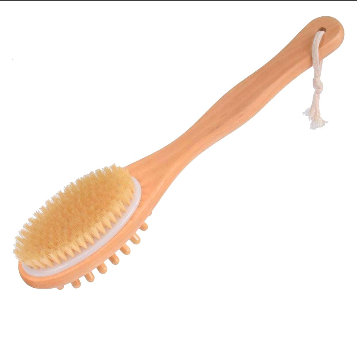 ACL Dry Brushing Body Brush massaging Shower Back Brush with Long handle gentle cleansing exfoliate improve blood circulation