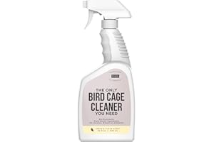 Natural Rapport Bird Cage Cleaner - The Only Bird Cage Cleaner You Need - Bird Poop Spray Remover, Naturally Removes Bird Waste (32 Oz)