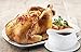 HIC Kitchen Hotel Gravy Boat with Saucer, Fine Porcelain, 24-Ounce