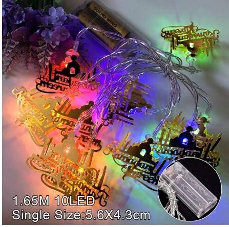 BLOUR Moon Star LED Light String Decoration Party Decor Eid Al Adha Ramadan And Eid Decor