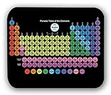 (Colored Periodic table of the elements) photo mouse pads and HD Print customized mouse pads 9*7.5 inch