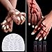 UNOMOR Halloween Makeup Kit with Fake Blood and Glow in Dark Nails for Witch Vampire Makeup