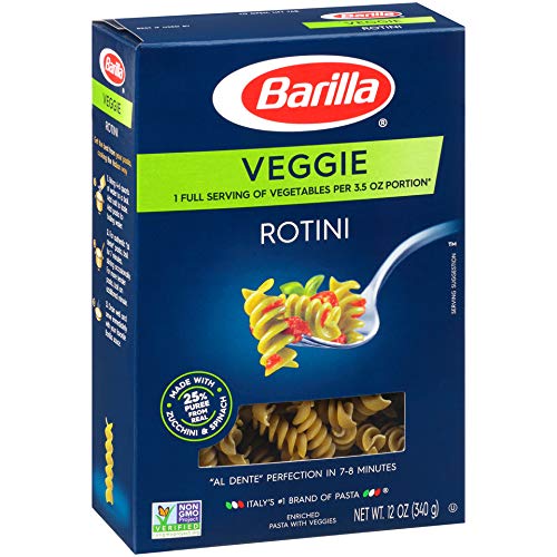 Barilla Veggie Pasta, Rotini Pasta, 12 Ounce (Pack of 8) Pricepulse