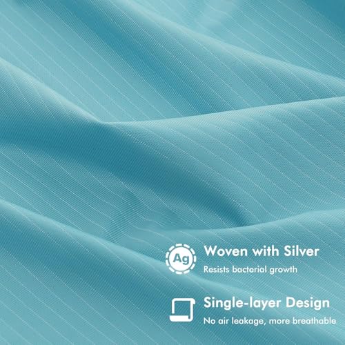 Elegear Cooling Blanket, Arc-Chill 3.0 Summer Blanket Q-Max 0.5 Cooling Sheets for Night Sweats and Hot Sleeper Soft Lightweight Thin Throw for Bed Sofa Chair Travel, Double/King Size, 200x220cm, Blue