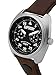 Superdry Men's Infantry Aviator Quartz Watch with Leather Calfskin Strap, Brown, 22 (Model: SYG229BR)