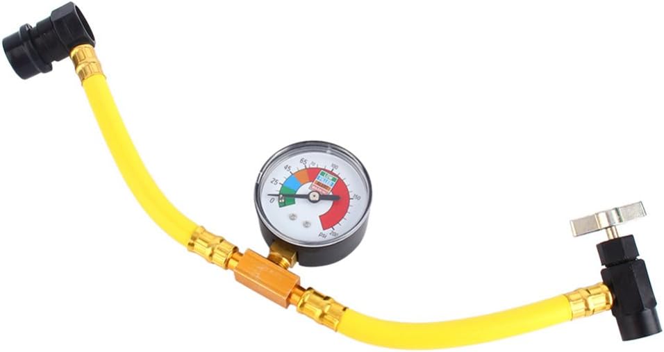 XUNQI R134a Refrigerant Recharge Hose 1/2" Can Tap Car Air Conditioning Pressure Gauge