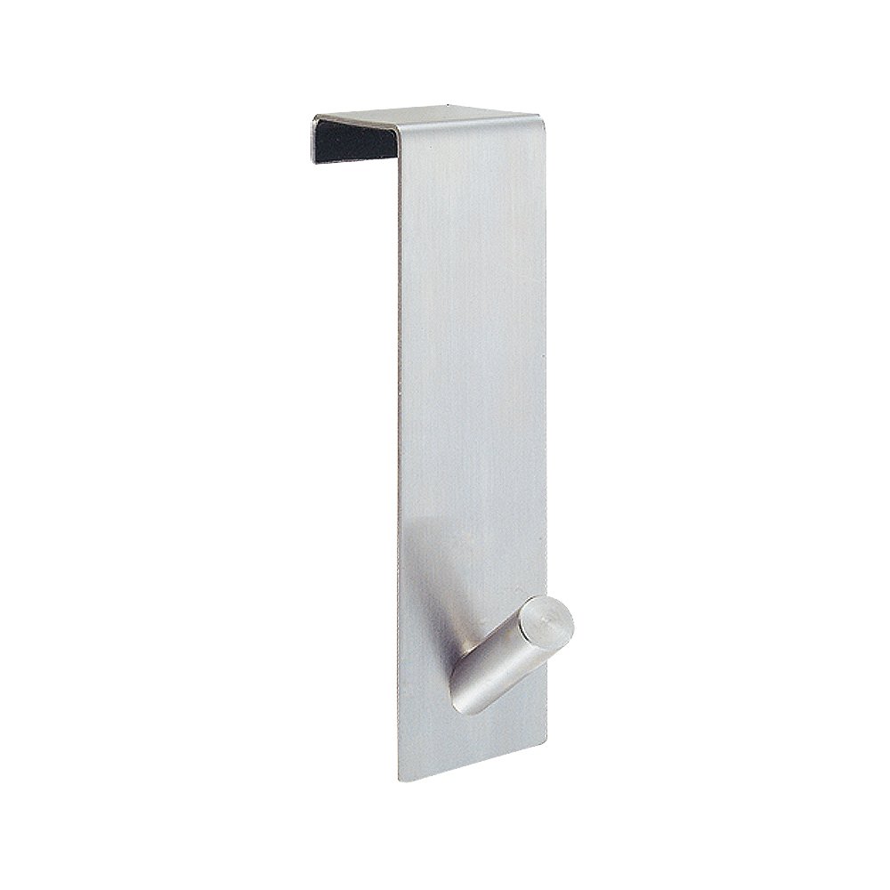 MSV Coat Hook with 1 Stainless Steel Head, Silver