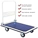 Giantex 5 660lbs Platform Cart Dolly Folding Foldable Moving Warehouse Push Hand Truck, Blue, 35.5inch x 24inch (Baseboard)