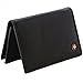 Alpine Swiss Classic Leather Business Card Wallet with ID Window - Expandable pocket - Thin Slim Billfold Credit Card Case